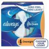 Always Infinity Overnight Flex Foam Pads with Wings;  Size 4 38 Ct