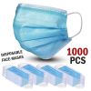 1000 Pcs Disposable Face Mask Non Medical Surgical 3-Ply Earloop Mouth Cover USA