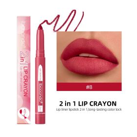 Two-in-one Lip Liner Long Lasting Waterproof Matte (Option: 1G-8 Style)