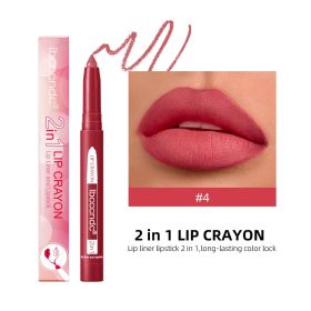 Two-in-one Lip Liner Long Lasting Waterproof Matte (Option: 1G-4 Style)