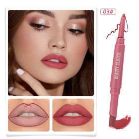 Double-headed Matte No Stain On Cup Lipstick Lip Liner (Option: 2ML-03 Style)