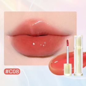 Iced Tea Mirror Lip Glaze Mirror Water Gloss Lip Gloss Glass Jelly Lip Brown Lipstick (Option: 5style)