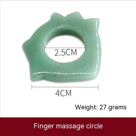 Natural Aventurine Scrapping Plate (Option: Finger Massage Hoop)