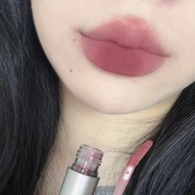 Small Silver Tube Matte Lip Gloss Velvet White Lip Mud Low Saturation Milk Tea Lipstick (Option: Berry Sweetheart)