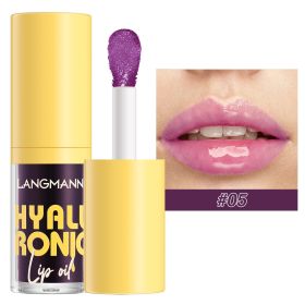 6 Colors Transparent Hyaluronic Acid Lip Balm Gloss (Option: 5 Blueberry)