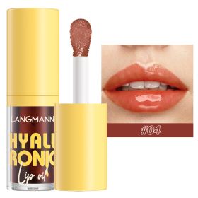 6 Colors Transparent Hyaluronic Acid Lip Balm Gloss (Option: 4 Chocolate)