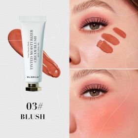 Blusher Natural Moisturizing Dual-purpose Color Rendering (Option: 03 Style)