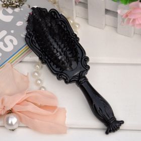 Rose Style Qiaomo Comb Hair Comb Promotion Comb Antique Rose (Color: BLACK)