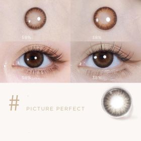 Mini Series Daily Color Contact Lenses (Option: Film Brown38-225Degree)